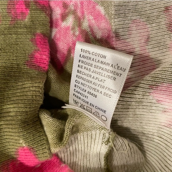 Charlotte Tarantola Sweater Vintage Spring Gold Button-Down Size S - Picture 4 of 7